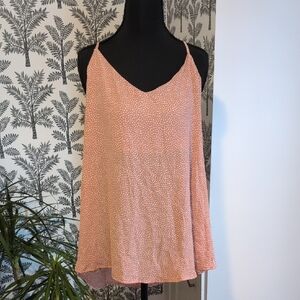 Perch By Blu Pepper Women's Peach Polka Dot Top